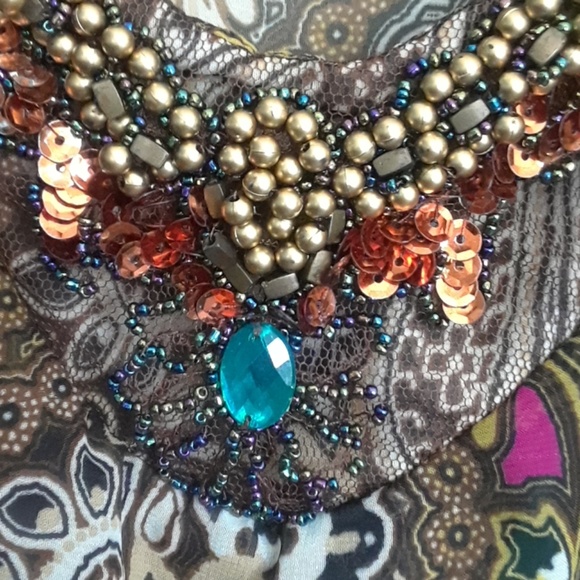 Tattoo Me multicolored beaded blouse - Picture 2 of 5